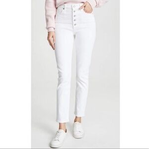 Current/Elliot- NWT The Original Straight White Jeans